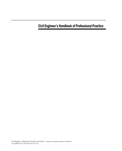 Civil Engineer's Handbook of Professional Practice