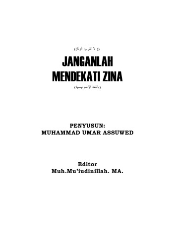 janganlah mendekati zina