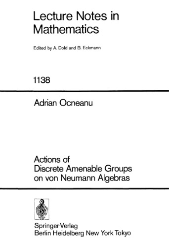 Actions of discrete amenable groups on von neumann algebras