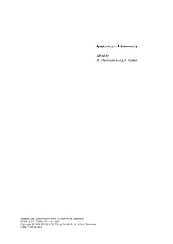 Apoptosis and Autoimmunity: From Mechanisms to Treatments