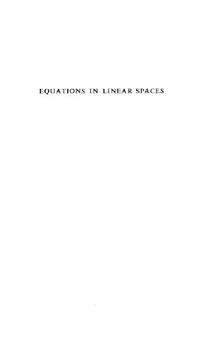 Equations in linear spaces