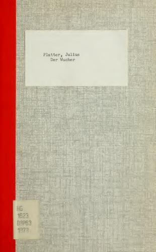 Der Wucher in der Bukowina.