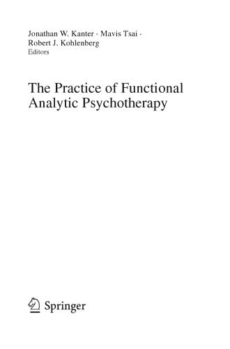 The Practice of Functional Analytic Psychotherapy