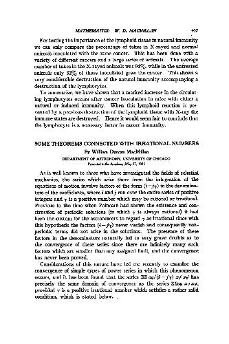 Some Theorems Connected with Irrational Numbers (1915)(en)(2s)