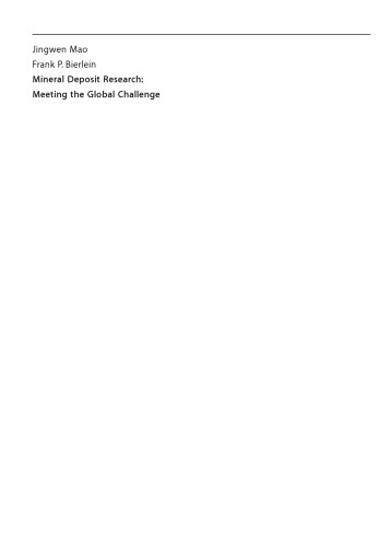 Mineral Deposit Research: Meeting the Global Challenge (2005)(en)(1580s)