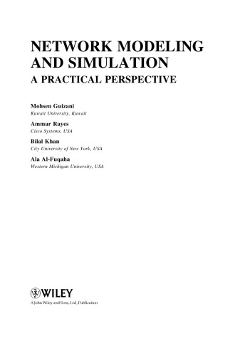 Network Modeling and Simulation A Practical Perspective 