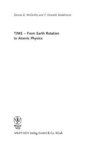 TIME From Earth Rotation to Atomic Physics 
