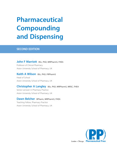 Pharmaceutical Compounding and Dispensing 