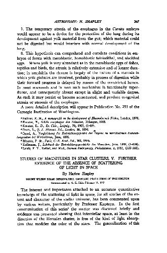 [Article] Studies of Magnitudes in Star Clusters V. Further Evidence of the Absence of Scattering of Light in Space