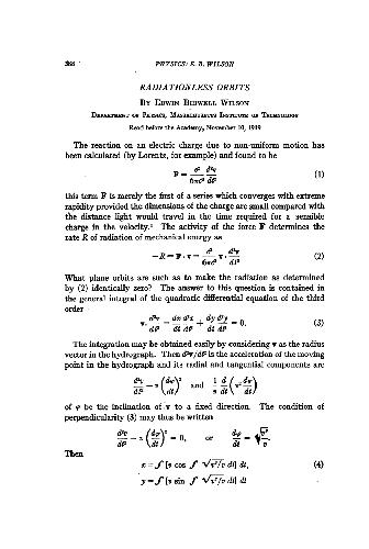 Radiationless Orbits (1919)(en)(4s)