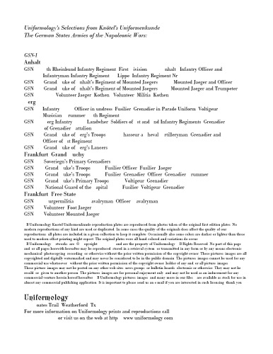 German States Armies Of the Napoleonic Wars