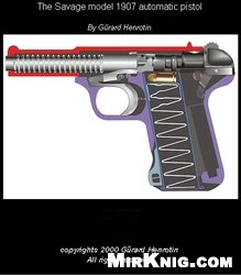 The Savage model 1907 automatic pistol