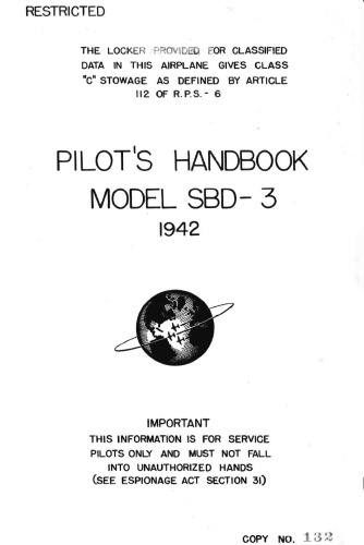 Pilots Handbook SBD-3