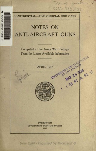 Notes on anti-aircraft guns