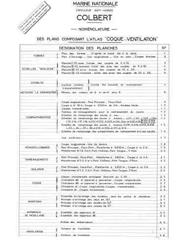 Чертежи кораблей французского флота - COLBERT 1956