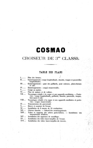 Чертежи кораблей французского флота - COSMAO 1889