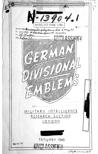 German Divisional Emblems