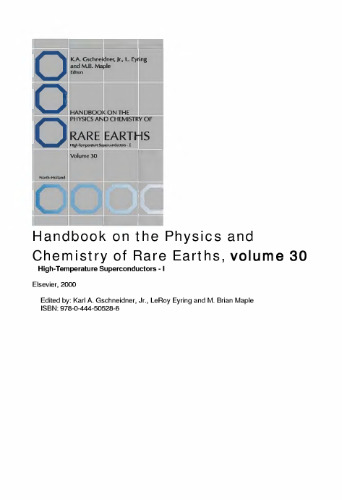Handbook on the physics and chemistry of rare earths, vol 30
