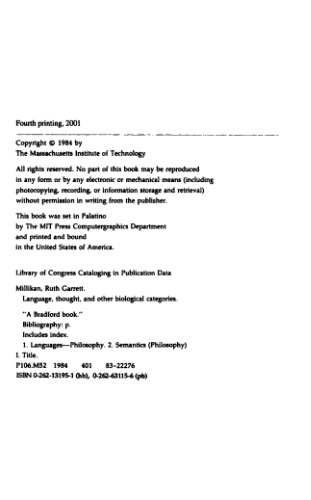 Language, thought, and other biological categories: New foundations for realism (no pp. I-VI)