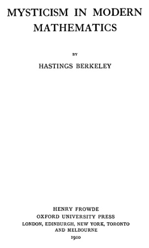 Mysticism in modern mathematics