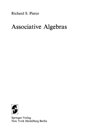 Associative Algebras