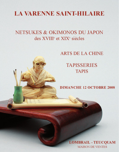 Netsukes Okimonos du Japon des XVIII et XIX siecles.Arts de la Chine