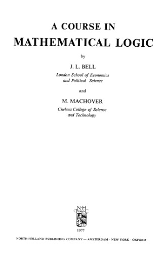 A course in mathematical logic
