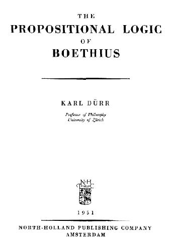 The propositional logic of Boethius