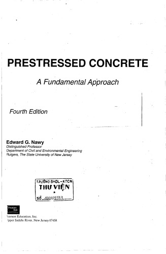 Prestressed Concrete: A Fundamental Approach