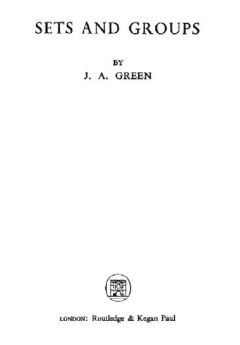 Sets and groups