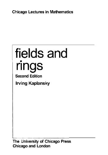 Fields and rings