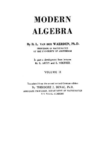 Modern Algebra II