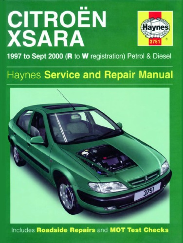 Citroen Xsara Service and Repair Manual.