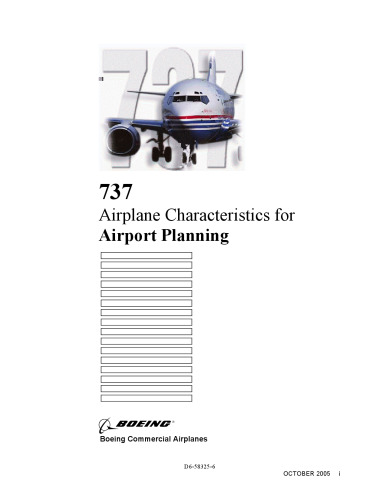 Boeing 737 Airplane Characteristics for Airport Planning