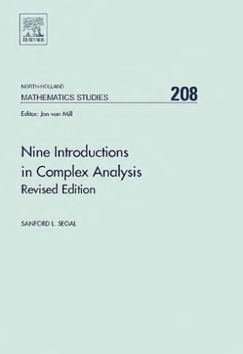 Nine introductions in complex analysis, revised edition