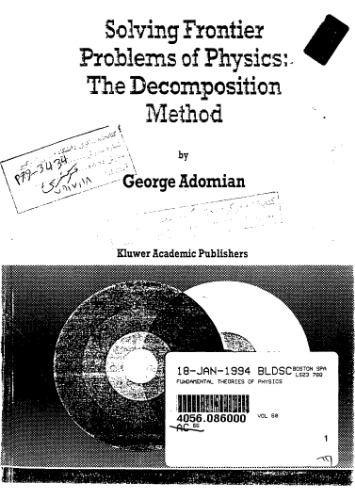 Solving frontier problems of physics: the decomposition method
