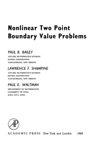 Nonlinear Two Point Boundary Value Problems