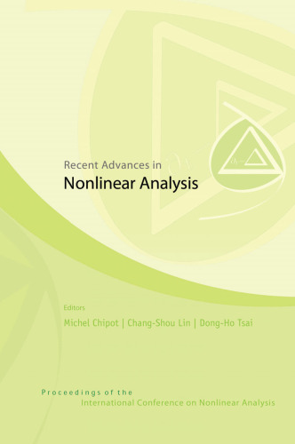 Recent advances in nonlinear analysis: proceedings of the International Conference on Nonlinear Analysis, Hsinchu, Taiwan, 20-25 November 2006