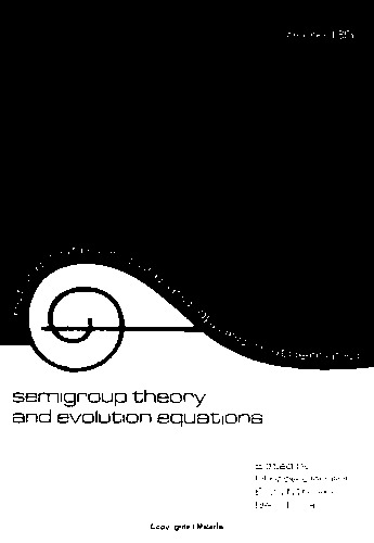 Semigroup theory and evolution equations: the second international conference