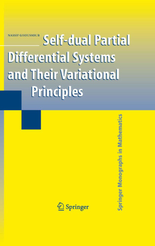Self-dual partial differential systems and their variational principles
