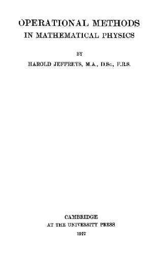 Operational Methods in Mathematical Physics 