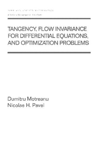 Tangency, flow invariance for differential equations, and optimization problems