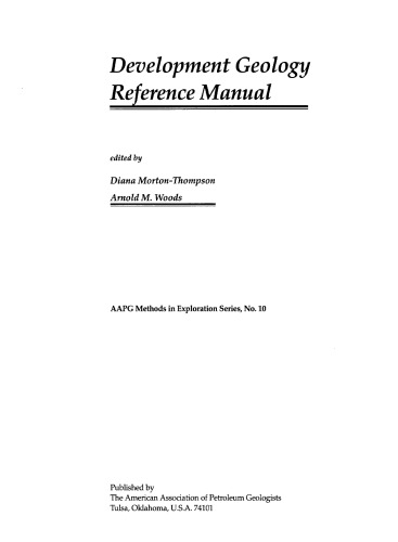 Development Geology Reference Manual ()