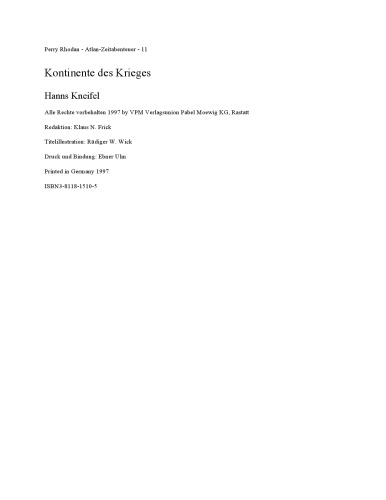 Atlan-Zeitabenteuer: Atlan, Bd.11, Kontinente des Krieges  