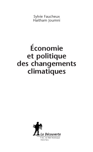 Économie et politique des changements climatiques