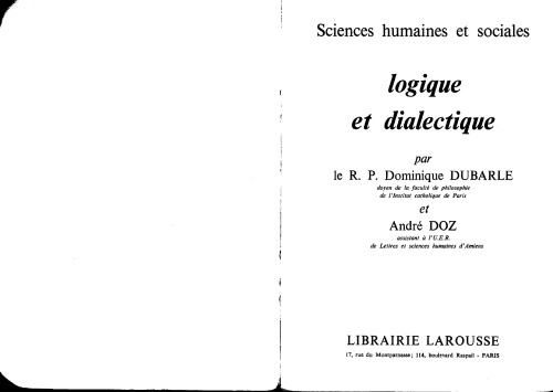 Logique et dialectique  