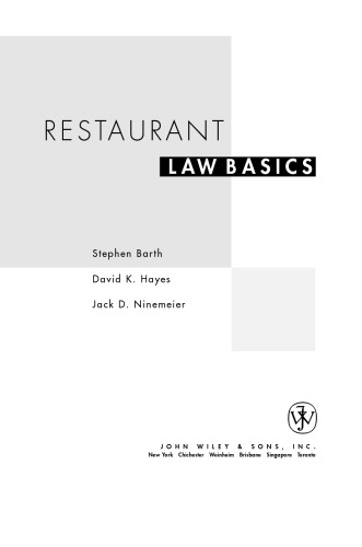 Restaurant law basics  