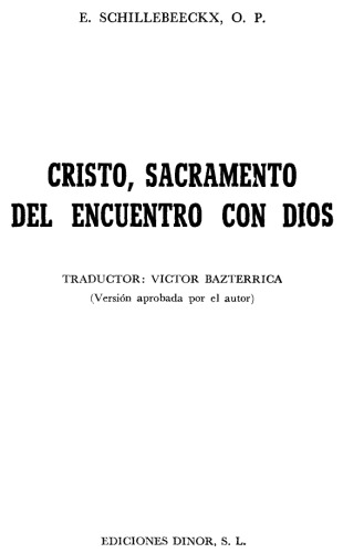 Cristo, sacramento del encuentro con Dios