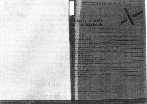 Podpory mostów Wybrane zagadnienia