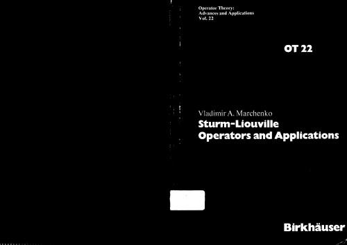 Sturm-Liouville Operators and Applications